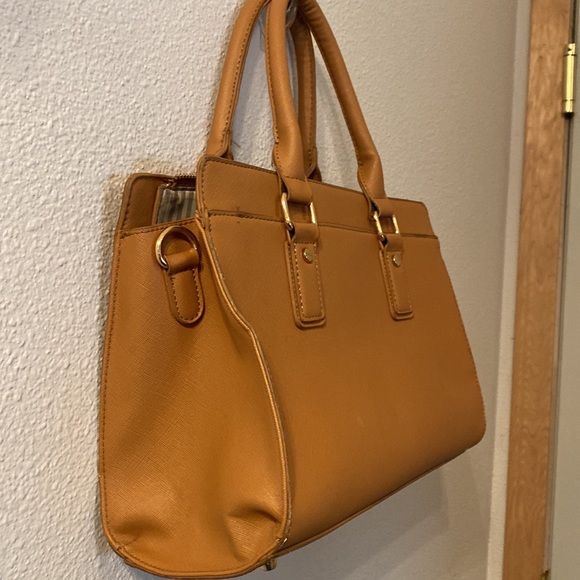 Miztique brown square shoulder bag - Picture 3 of 6